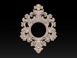 Classical carved frame 3D Print Model