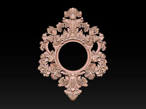 Classical carved frame 3D Print Model