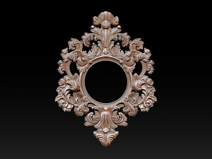 Classical carved frame Model Cetak 3D