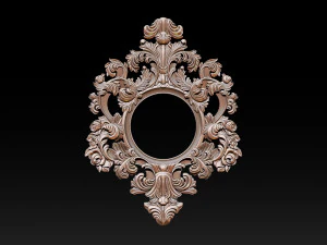 Classical carved frame 3D Print Model