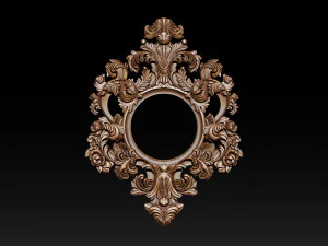 Classical carved frame 3D Print Model