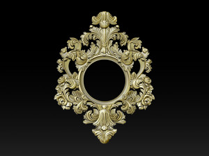 Classical carved frame Model Cetak 3D
