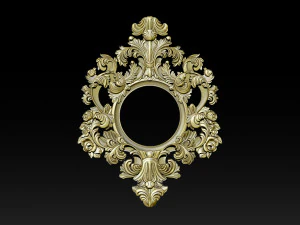 Classical carved frame 3D Print Model