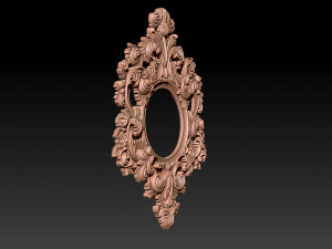 Classical carved frame Model Cetak 3D