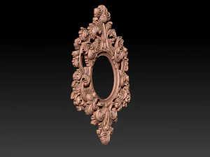 Classical carved frame 3D Print Model