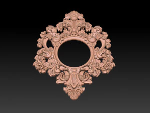 Classical carved frame 3D Print Model