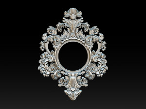 Classical carved frame Model Cetak 3D