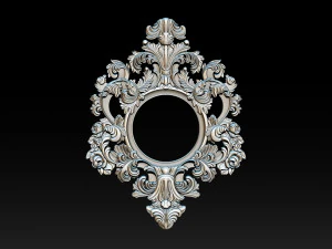Classical carved frame 3D Print Model