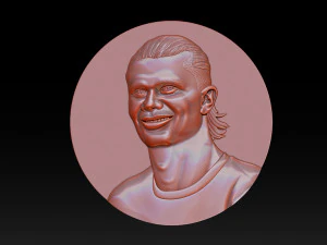 Erling Haaland bust for 3D printing 3D Print Model