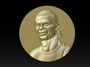 Erling Haaland bust for 3D printing 3D Print Model