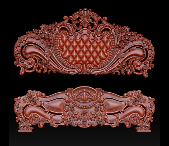 Bed Relief Model Design for CNC Router 3D प्रिंट मॉडल .c4d .max .obj .3ds .fbx .stl .blend 