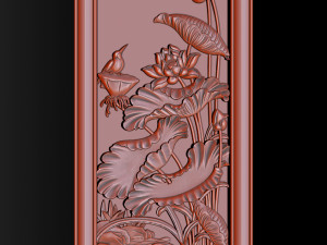 Lotus pattern relief design for CNC router 3D Print Model
