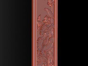 Lotus pattern relief design for CNC router 3D Print Model