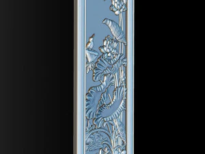 Lotus pattern relief design for CNC router 3D Print Model
