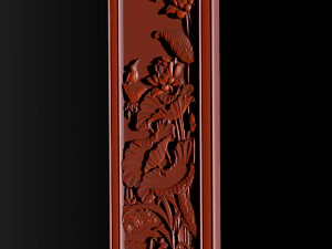 Lotus pattern relief design for CNC router 3D Print Model