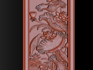 Lotus pattern relief design for CNC router 3D 打印模型