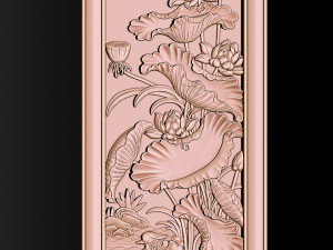 Lotus pattern relief design for CNC router 3D 打印模型