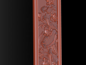 Lotus pattern relief design for CNC router 3D 打印模型