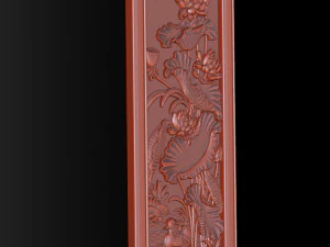 Lotus pattern relief design for CNC router 3D Print Model
