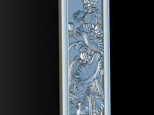 Lotus pattern relief design for CNC router 3D 打印模型