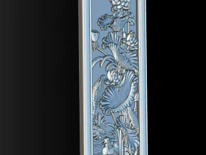 Lotus pattern relief design for CNC router 3D Print Model