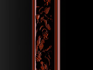 Lotus pattern relief design for CNC router 3D Print Model