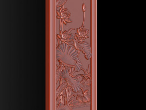 Lotus pattern relief design for CNC router 3D Print Model