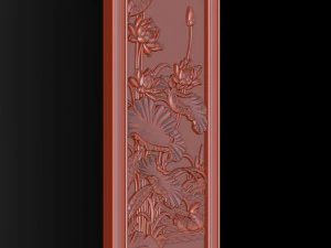 Lotus pattern relief design for CNC router 3D Print Model
