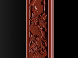 Lotus pattern relief design for CNC router 3D Print Model