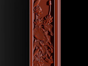 Lotus pattern relief design for CNC router 3D Print Model