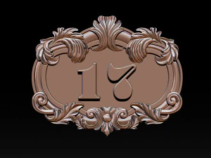 WALL PLATE ADDRESS WITH CUSTOM NUMBER 3D Print Model