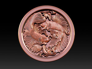 Beta Fish CNC Relief Model 3D प्रिंट मॉडल
