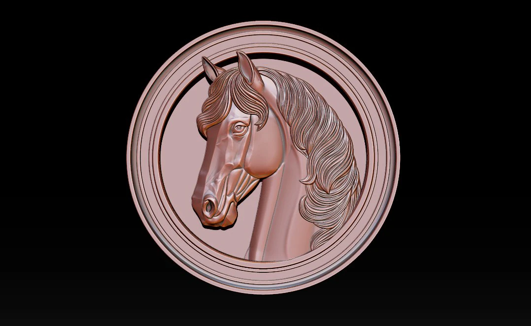 Horse head relief model for cnc router and 3D printing 3D Print Model .c4d .max .obj .3ds .fbx .stl .blend 