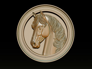 Horse head relief model for cnc router and 3D printing 3D Print Model