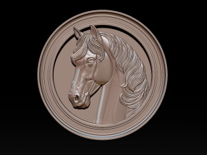 Horse head relief model for cnc router and 3D printing 3D Print Model