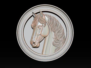 Horse head relief model for cnc router and 3D printing 3D Print Model