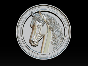 Horse head relief model for cnc router and 3D printing 3D Print Model