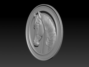 Horse head relief model for cnc router and 3D printing 3D Print Model