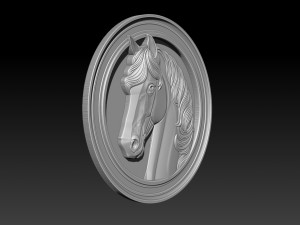 Horse head relief model for cnc router and 3D printing 3D Print Model