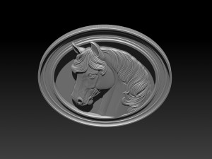 Horse head relief model for cnc router and 3D printing 3D Print Model