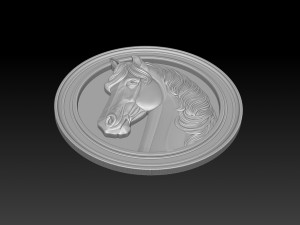 Horse head relief model for cnc router and 3D printing 3D Print Model