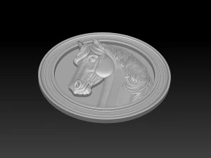 Horse head relief model for cnc router and 3D printing 3D Print Model