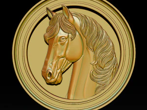 Horse head relief model for cnc router and 3D printing 3D Print Model