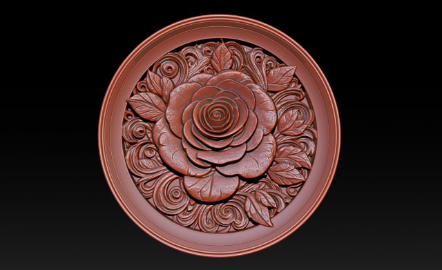 ROSE PENDANT JEWELRY 3D Print Model .c4d .max .obj .3ds .fbx .stl .blend 