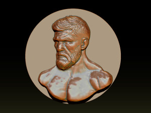 MMA and UFC portrait relief model 3D 프린트 모델