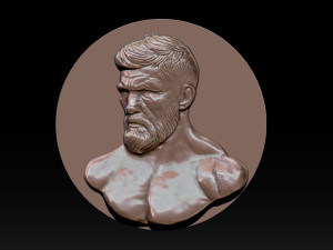 MMA and UFC portrait relief model 3D 프린트 모델