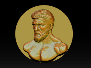 MMA and UFC portrait relief model 3D 프린트 모델