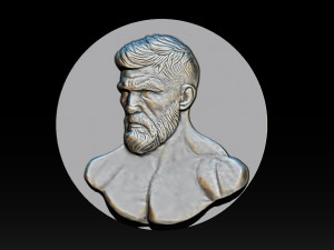 MMA and UFC portrait relief model 3D 프린트 모델