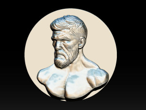 MMA and UFC portrait relief model 3D 프린트 모델