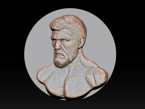 MMA and UFC portrait relief model 3D 프린트 모델